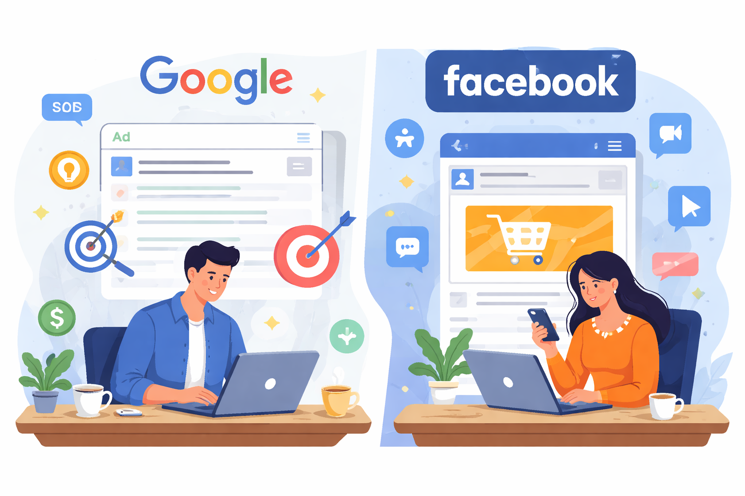Google Ads vs Facebook Ads explained. Learn which platform delivers better leads, stronger intent, and...